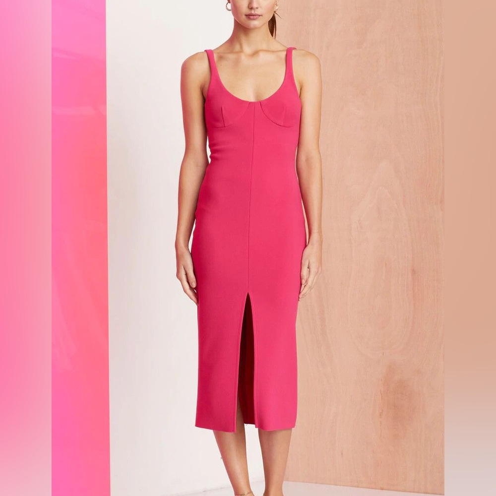 Bec and Bridge Pink Midi Dress